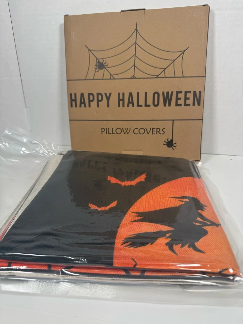 Halloween Decorative Pillow Covers Set of 4 18x18